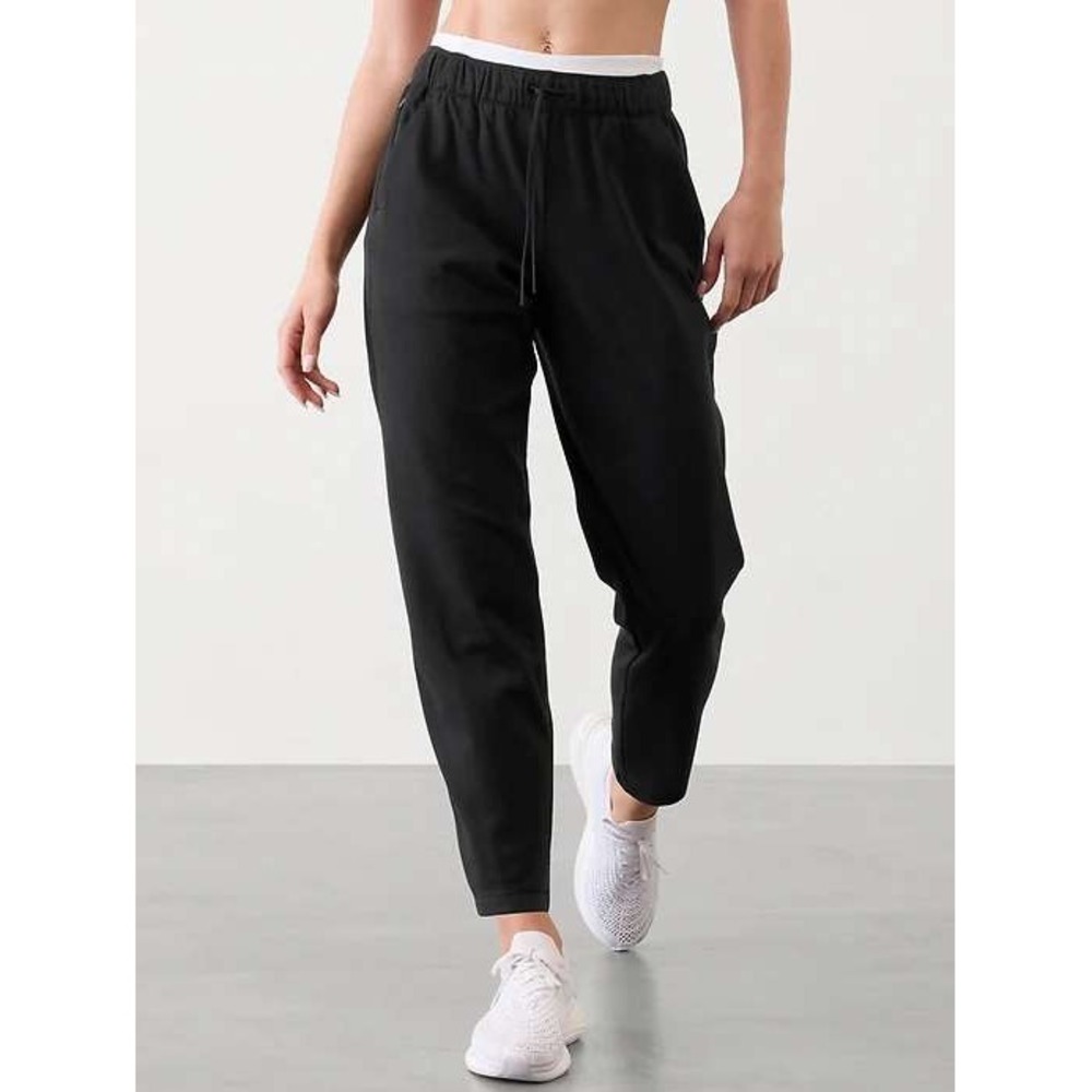 Athleta Unstoppable Mid Rise Sweatpants Medium Black‎ Performance Joggers Lounge